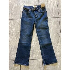 Madewell Jeans Womens 26 Petite Mid Rise Kick Out Magic Pockets Ankle Length